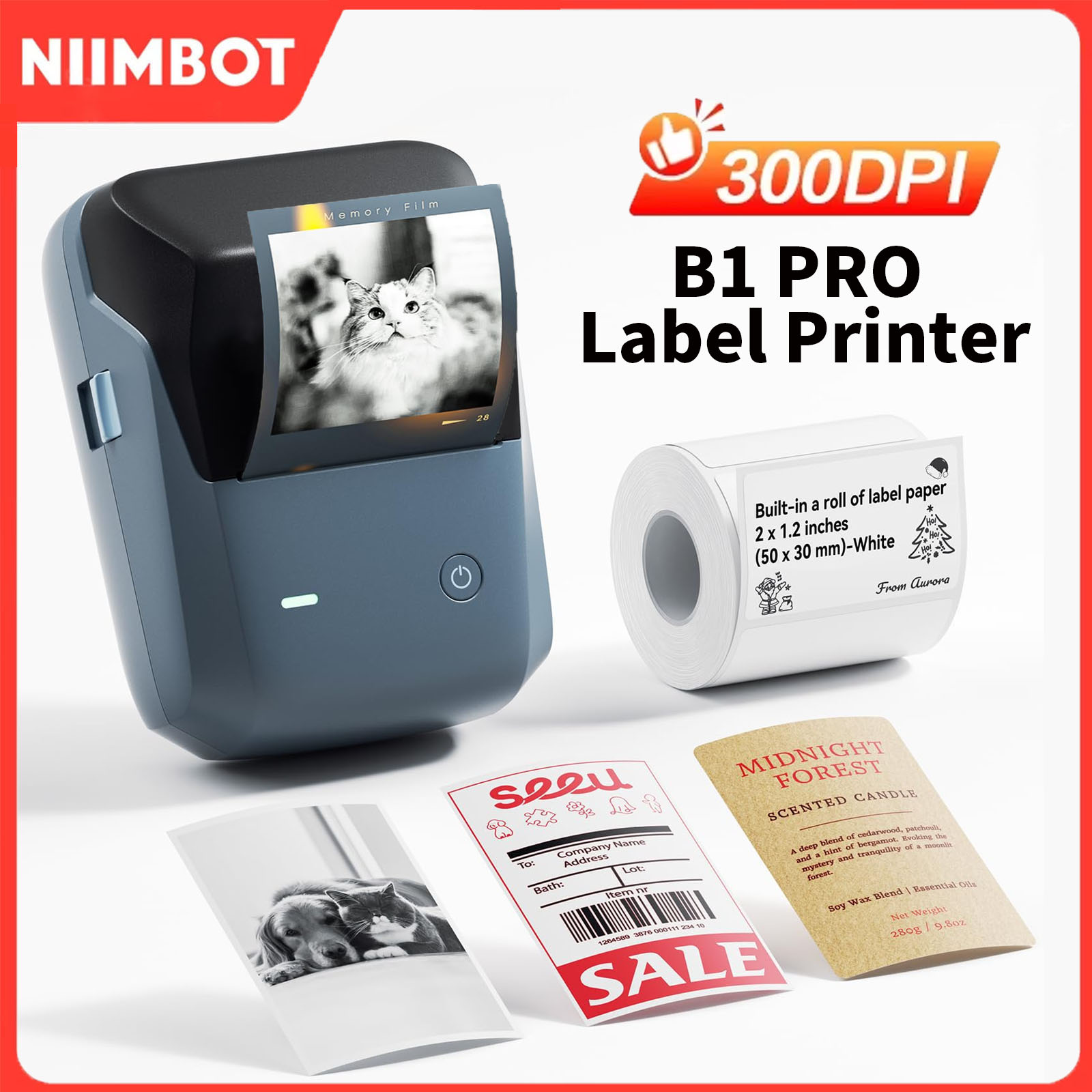 Niimbot B1/B1PRO Label Printer - Commercial Printing Dpi avaliação e preço