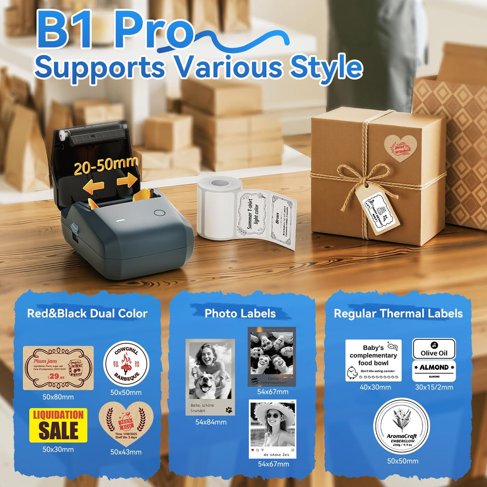 Niimbot B1/B1PRO Label Printer - Commercial Printing Dpi avaliação e preço
