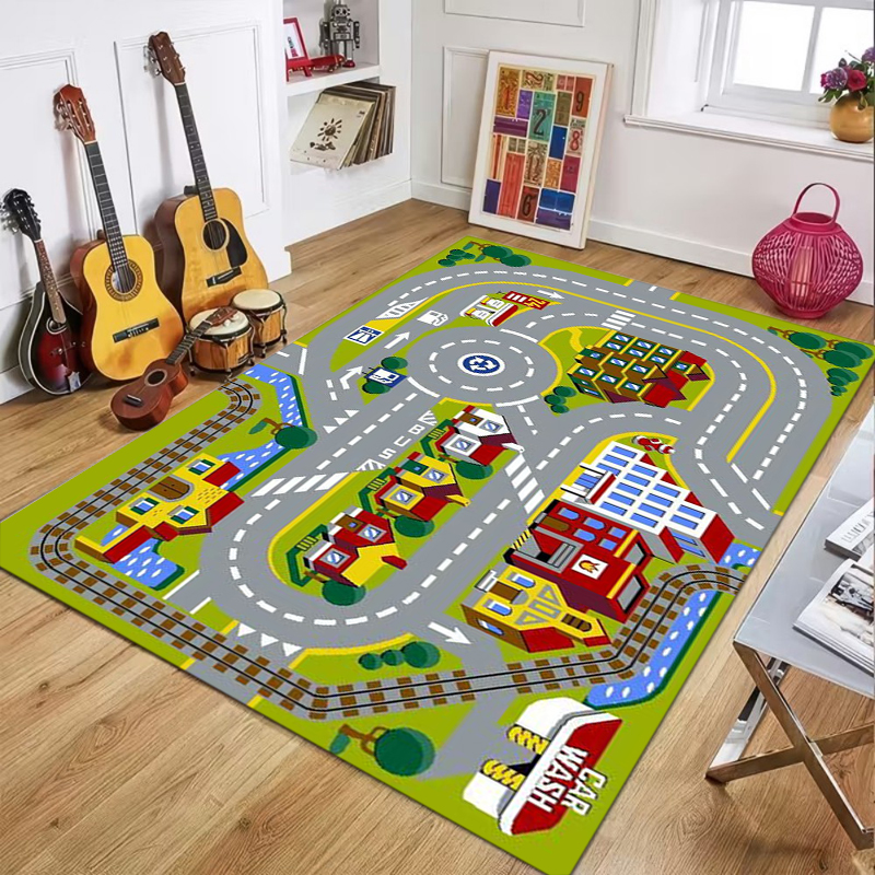 Cartoon City And Zoo Road Map  - Commercial Road Printing avaliação e preço