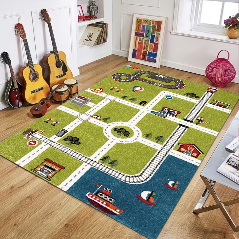 Cartoon City And Zoo Road Map  - Commercial Road Printing avaliação e preço