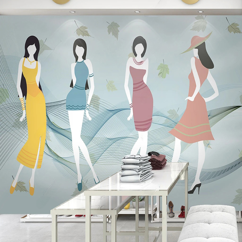 Custom Mural Modern fFresh Sho - Commercial Wallpaper Printing avaliação e preço