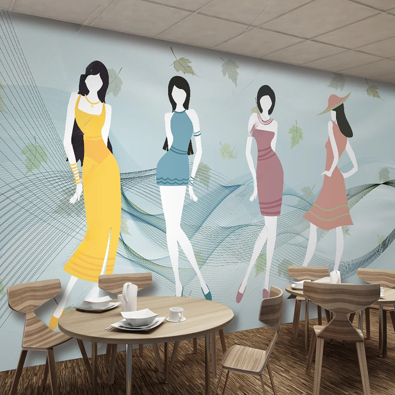 Custom Mural Modern fFresh Sho - Commercial Wallpaper Printing avaliação e preço