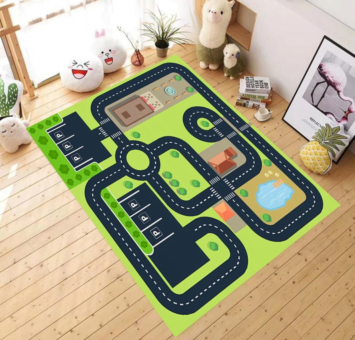 Cartoon City Road Map Print Ki - Commercial Road Printing avaliação e preço