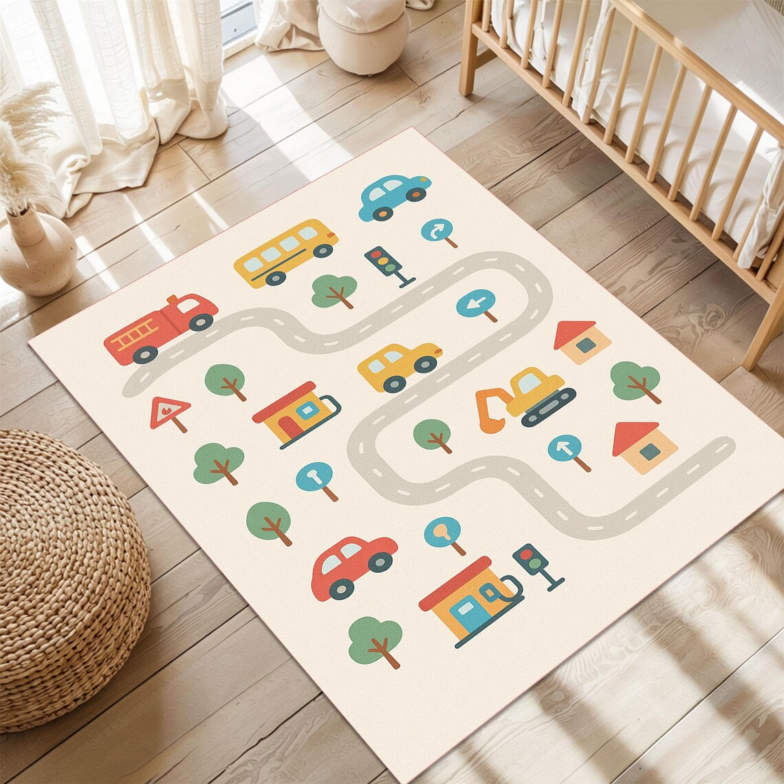 Cartoon City Road Map Print Ki - Commercial Road Printing avaliação e preço