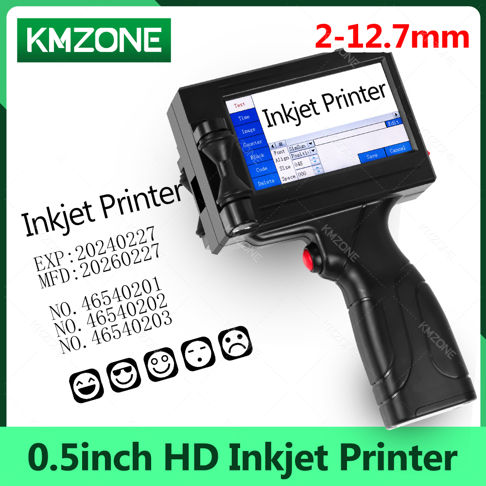 12.7mm Portable Inkjet Printer - Commercial Printing Images avaliação e preço