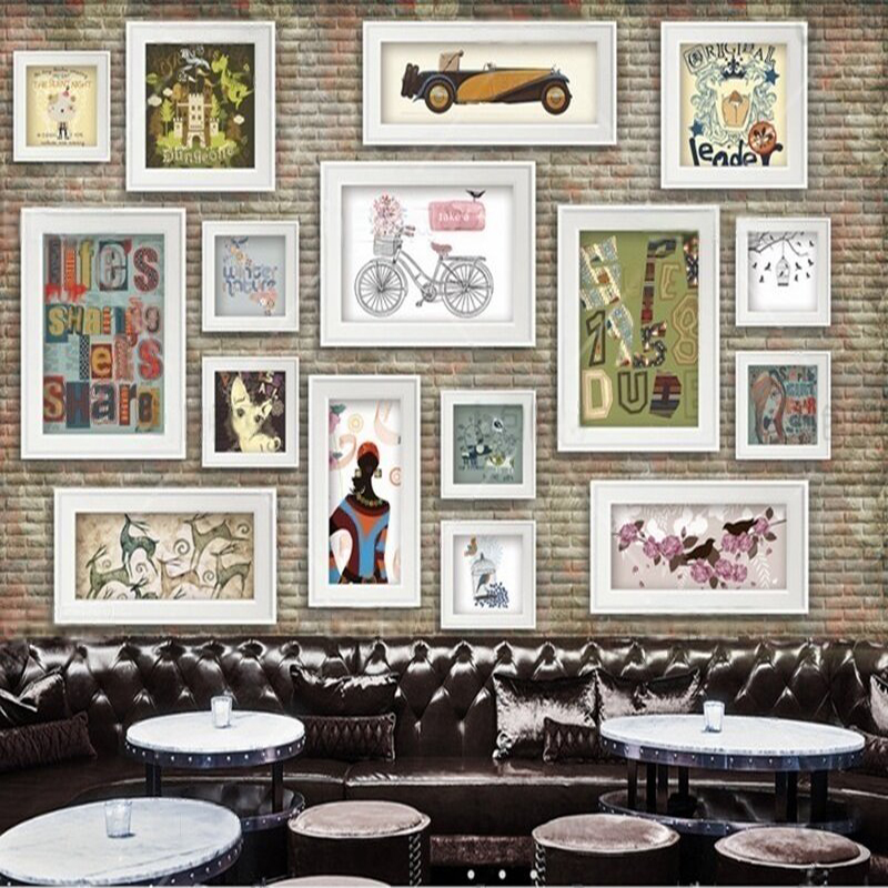 Nostalgic decorative paintings - Commercial Wallpaper Printing avaliação e preço