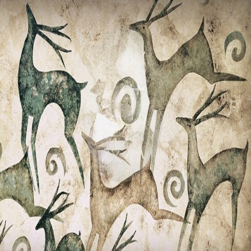 Nostalgic decorative paintings - Commercial Wallpaper Printing avaliação e preço