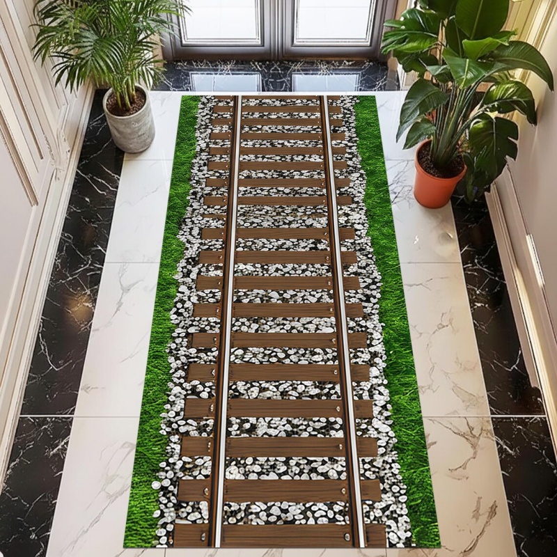 Track Runner Rug Green Space R - Commercial Road Printing avaliação e preço