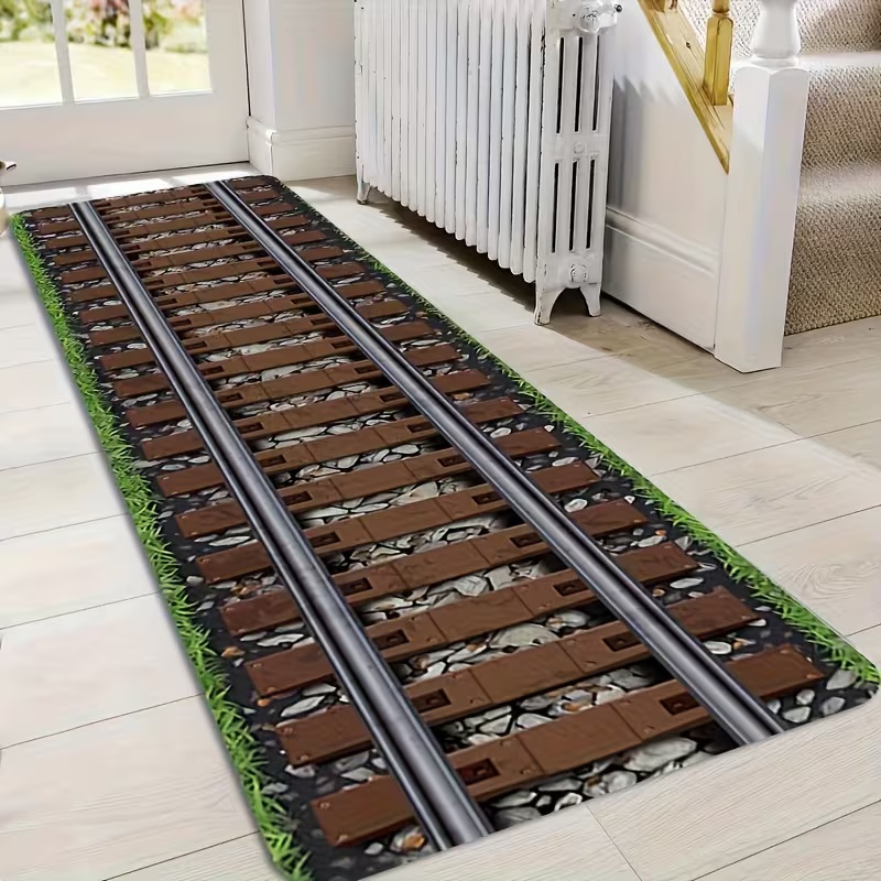 Track Runner Rug Green Space R - Commercial Road Printing avaliação e preço