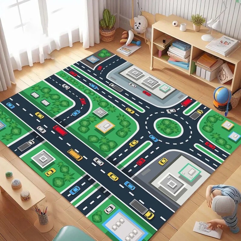 Cartoon City Traffic Road Map  - Commercial Road Printing avaliação e preço
