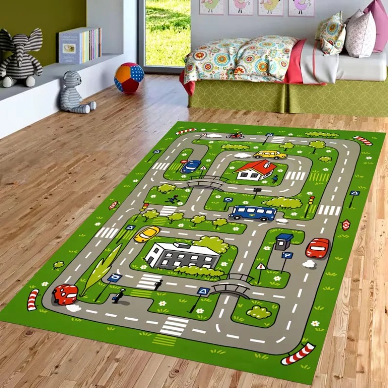 Cartoon City Traffic Road Map  - Commercial Road Printing avaliação e preço