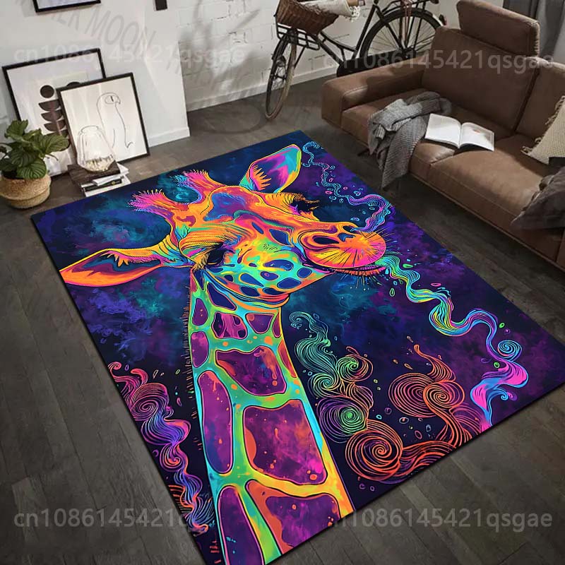 1PC Colorful artistic giraffe  - Commercial Printing Images avaliação e preço
