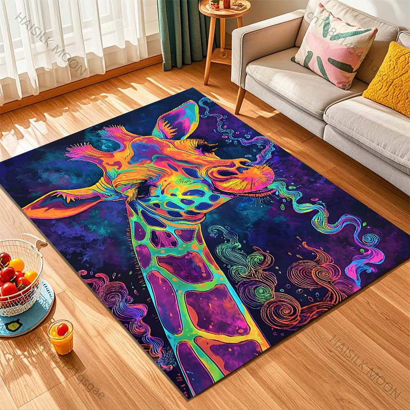 1PC Colorful artistic giraffe  - Commercial Printing Images avaliação e preço