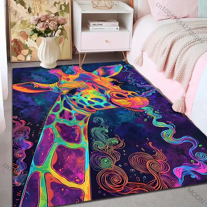 1PC Colorful artistic giraffe  - Commercial Printing Images avaliação e preço