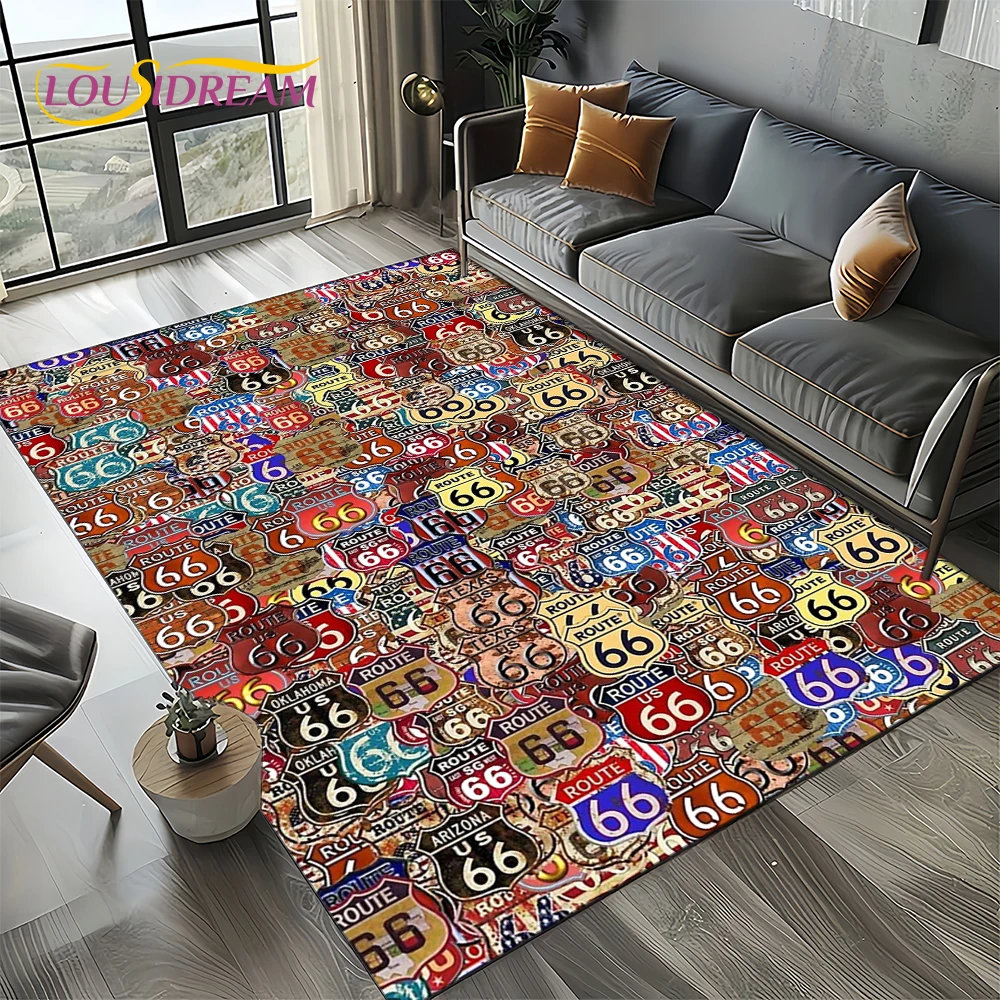 Route 66 Retro America Histori - Commercial Road Printing avaliação e preço