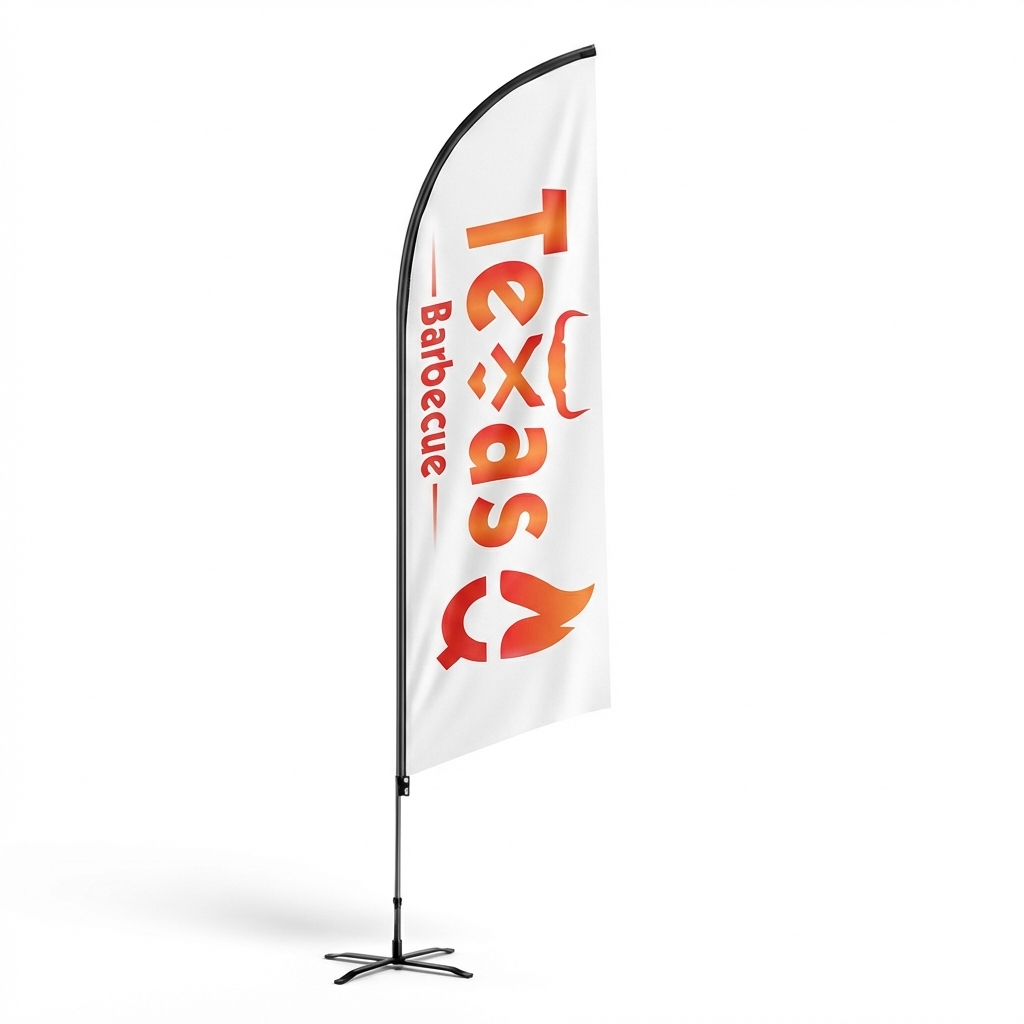 Customized single-edged flags, - Commercial Printing Images avaliação e preço