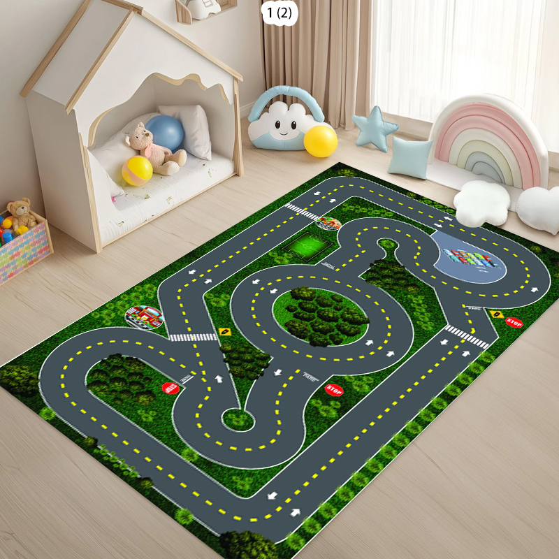 City Road Track Print Area Rug - Commercial Road Printing avaliação e preço