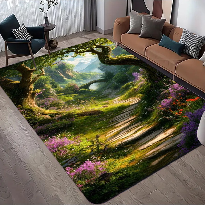 3D Optical Illusion Forest Pri - Commercial Road Printing avaliação e preço