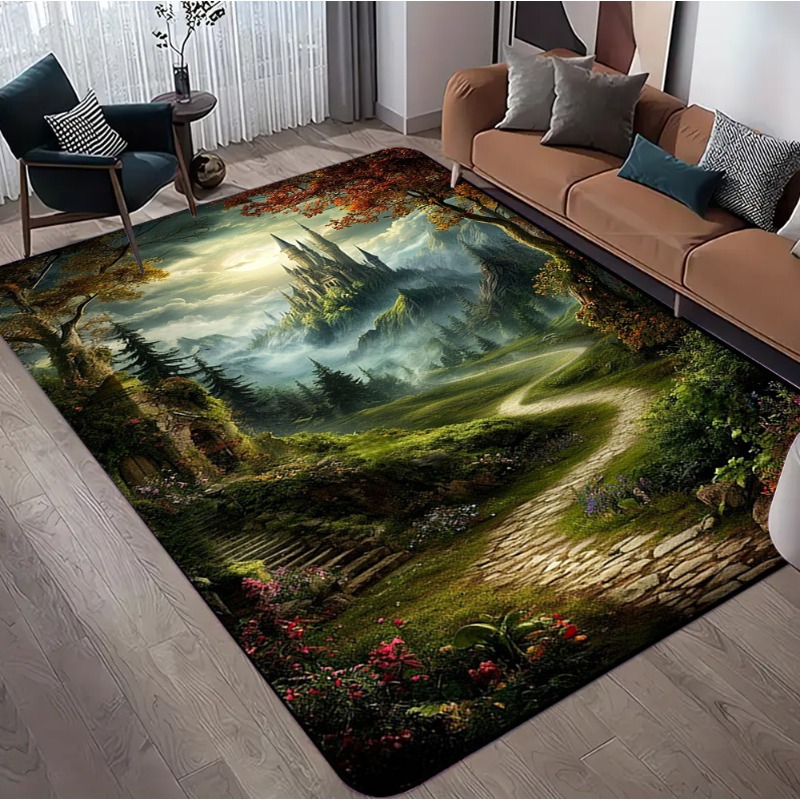 3D Optical Illusion Forest Pri - Commercial Road Printing avaliação e preço