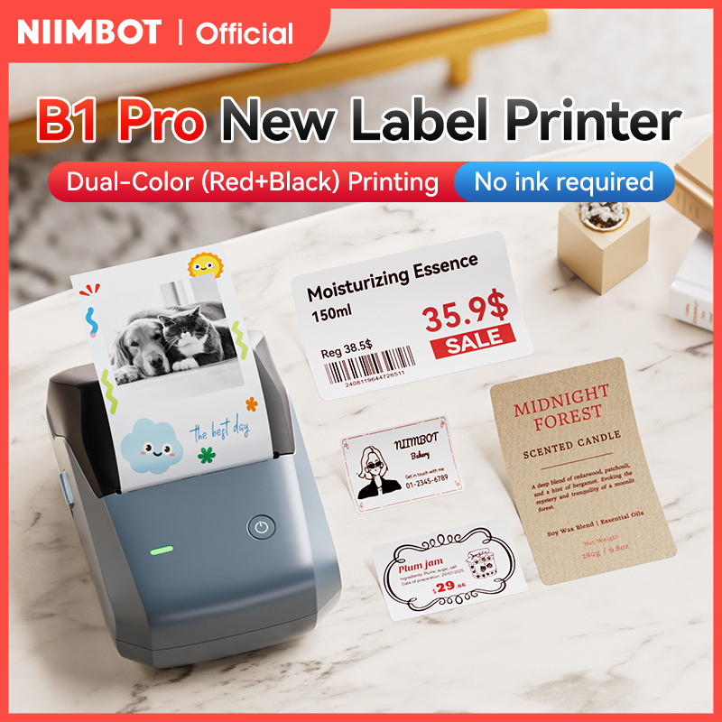 Niimbot B1 Pro Label Printer 3 - Commercial Printing Dpi avaliação e preço