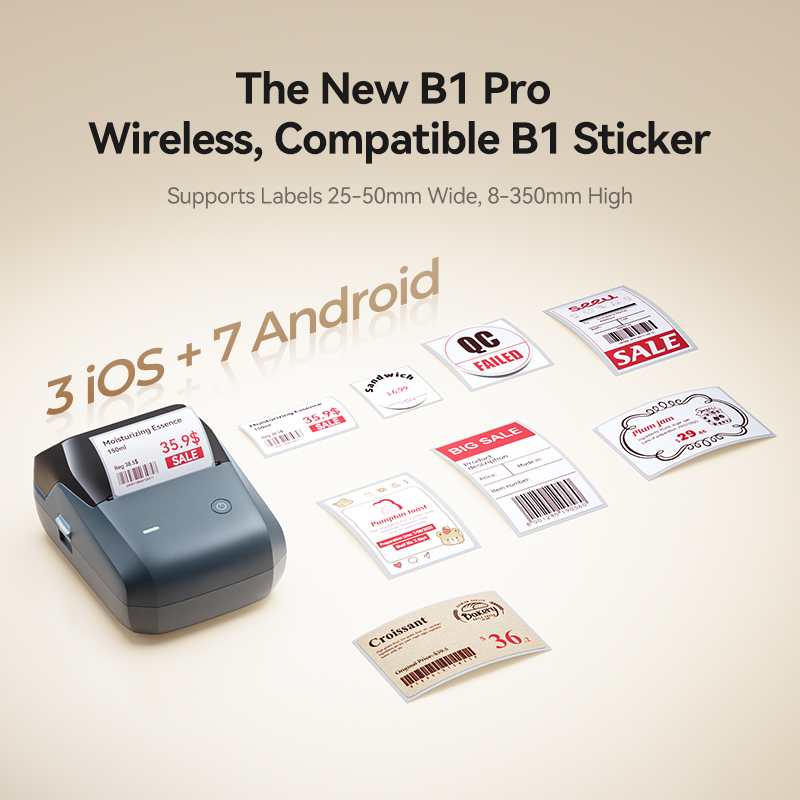 Niimbot B1 Pro Label Printer 3 - Commercial Printing Dpi avaliação e preço