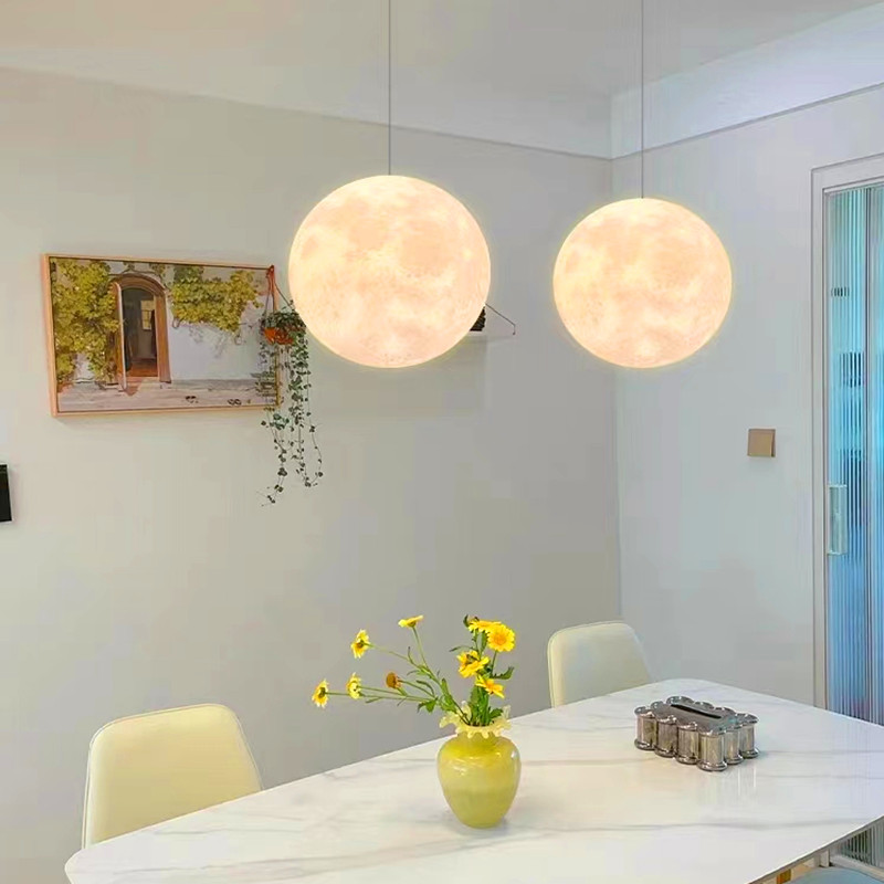 3D Printing Moon Chandelier Si - Commercial Road Printing avaliação e preço