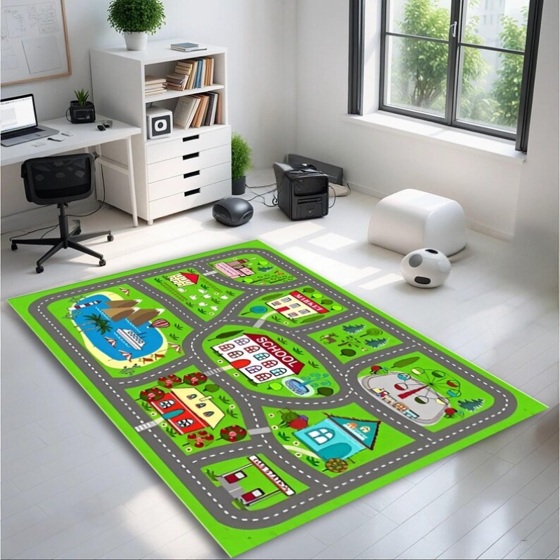 Cartoon Race Track City Highwa - Commercial Road Printing avaliação e preço