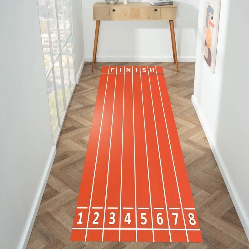 Racing Track Runner Rug City R - Commercial Road Printing avaliação e preço
